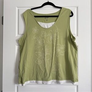 Style & Co. Sport green top